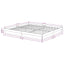 sengestel 180x200 cm Super King massivt fyrretræ hvid