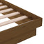 sengeramme 75x190 cm Small Single massivt træ gyldenbrun