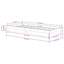sengeramme 75x190 cm Small Single massivt træ gyldenbrun