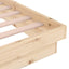 sengeramme 90x190 cm massivt træ