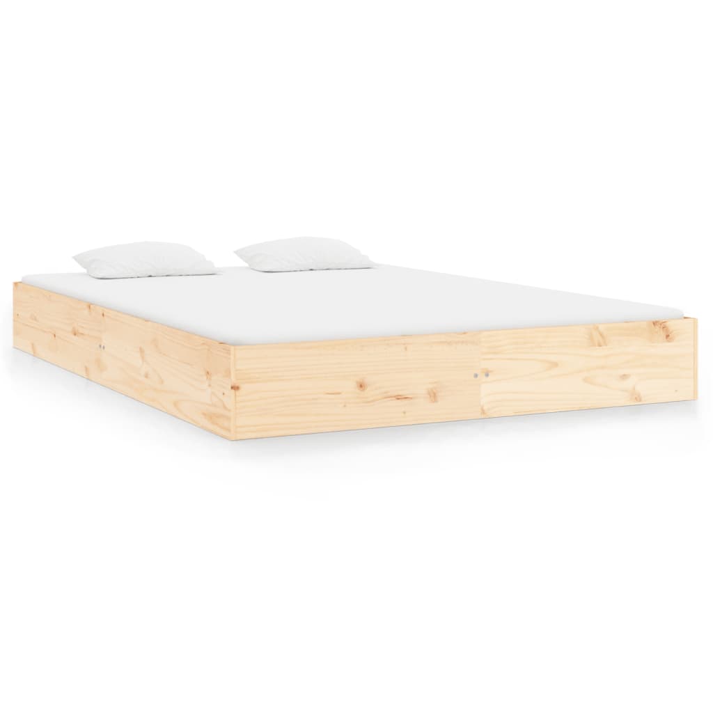 sengeramme uden madras 200x200 cm massivt træ