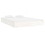 sengeramme 150x200 cm King Size massivt fyrretræ hvid
