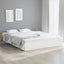sengeramme 150x200 cm King Size massivt fyrretræ hvid