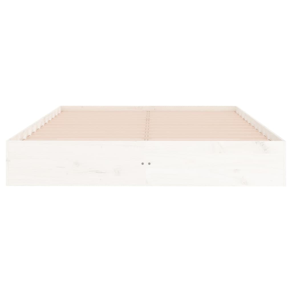 sengeramme 120x200 cm massivt træ hvid