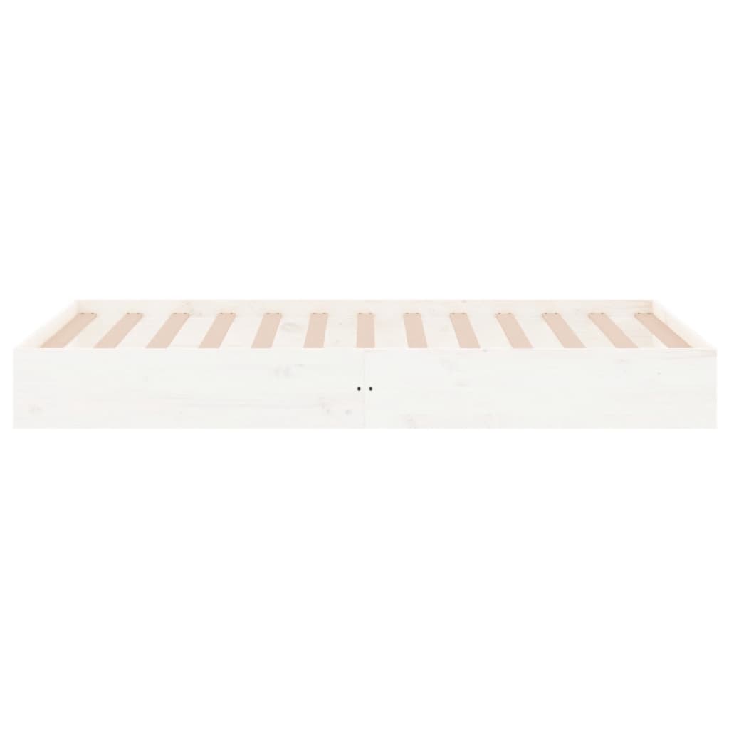 sengeramme 90x200 cm massivt træ hvid