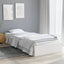 sengeramme 90x190 cm Single massivt træ hvid