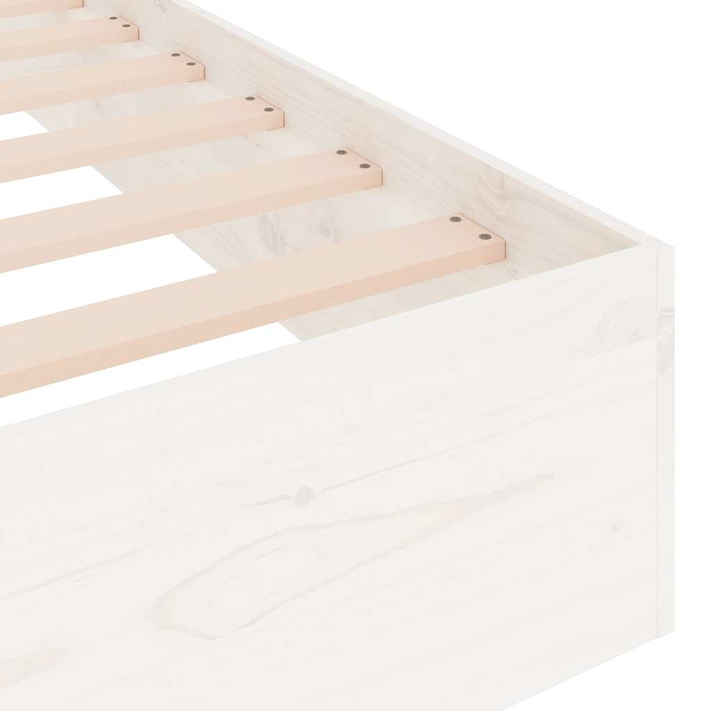 sengeramme 120x190 cm Small Double massivt træ hvid