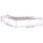 sengeramme 120x190 cm Small Double massivt træ hvid