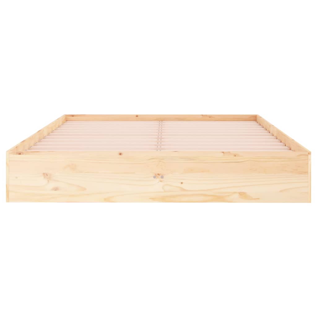 sengeramme 135x190 cm massivt træ