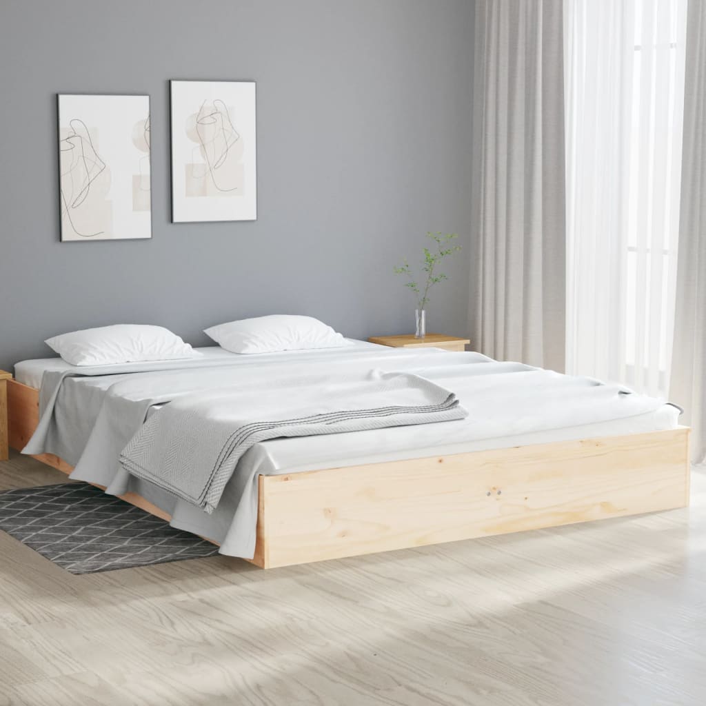 sengeramme 140x190 cm massivt træ