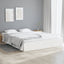 sengeramme 140x190 cm massivt træ hvid