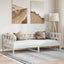 daybed 90x200 cm massivt fyrretræ hvid