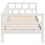 daybed 90x190 cm massivt fyrretræ hvid