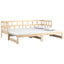 daybed med udtræk 2x(80x200) cm massivt fyrretræ