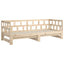 daybed med udtræk 2x(80x200) cm massivt fyrretræ