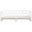 daybed med udtræk 2x(80x200) cm massivt fyrretræ hvid
