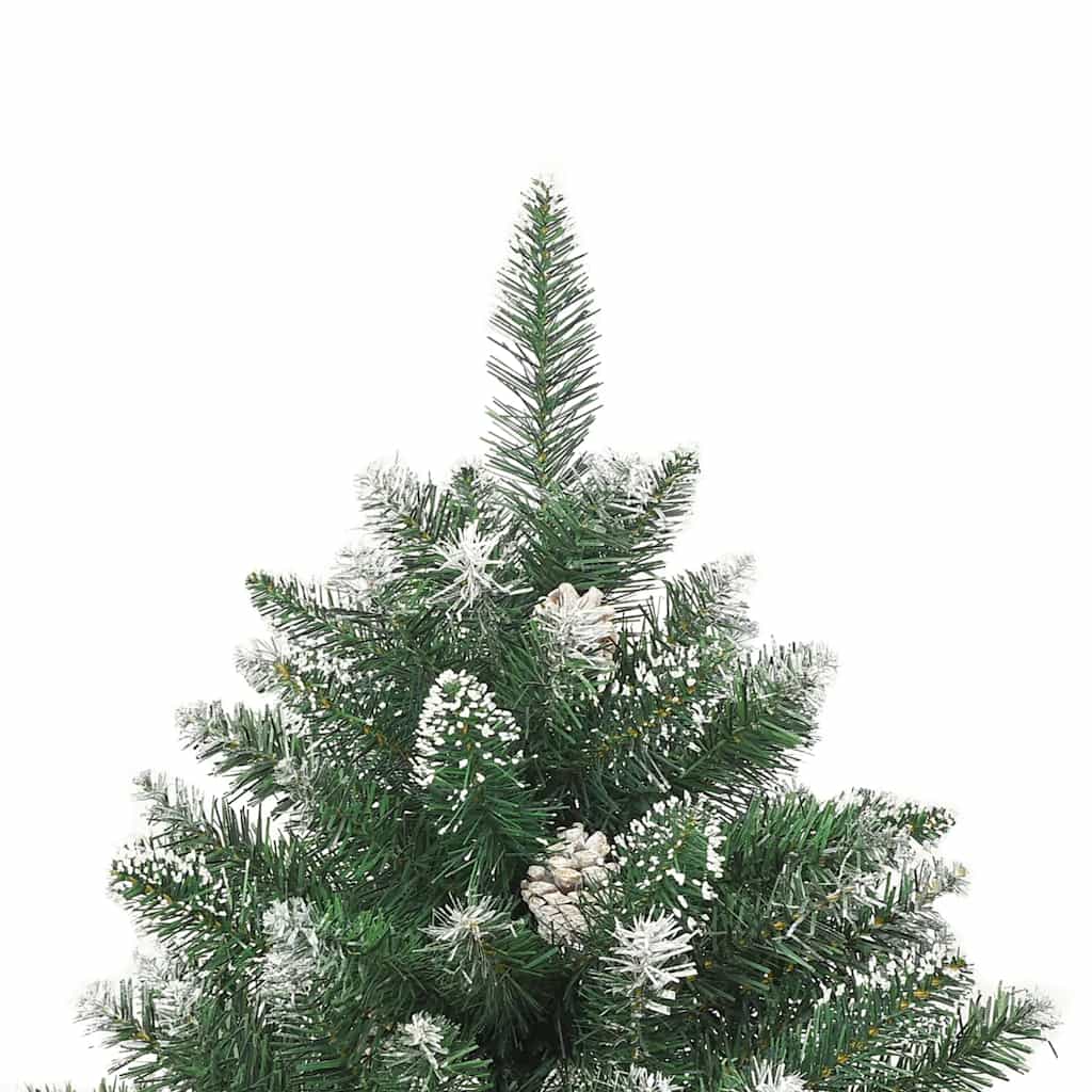kunstigt juletræ med juletræsfod 180 cm PVC