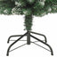 kunstigt smalt juletræ med juletræsfod 180 cm PVC