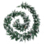 juleguirlande med LED-lys 2,7 m PVC grøn