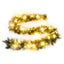 juleguirlande med LED-lys 5,2 m PVC grøn