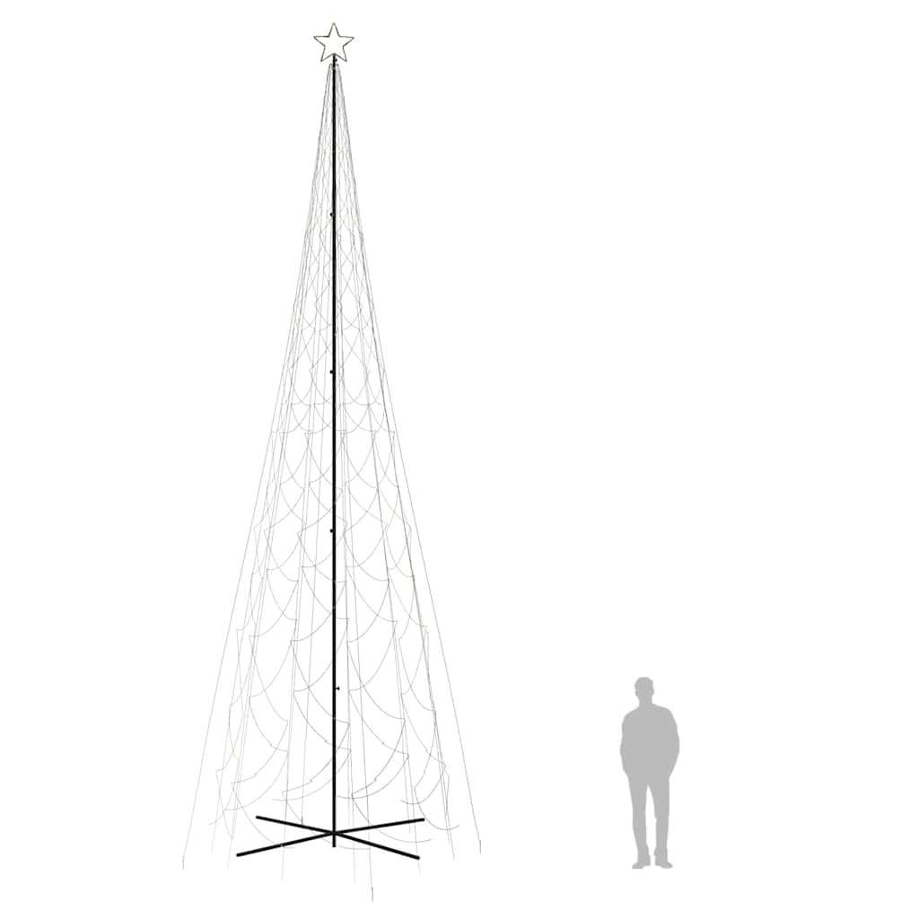 kegleformet juletræ 230x800 cm 3000 LED'er varmt hvidt lys
