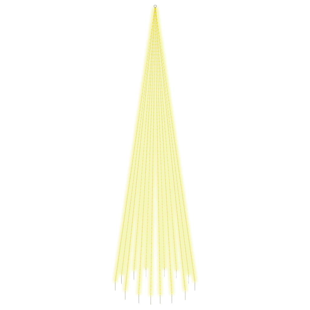 juletræ til flagstang 1134 LED'er 800 cm varmt hvidt lys