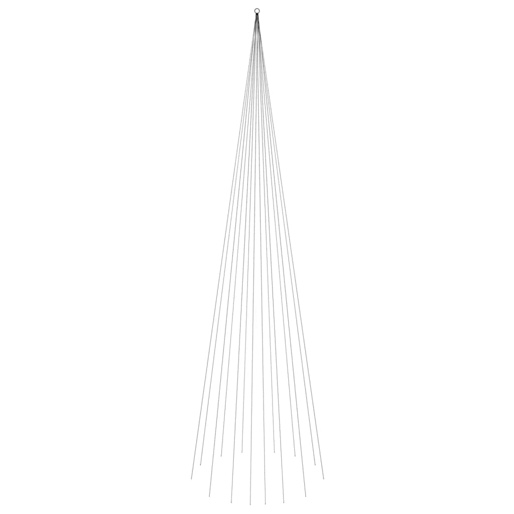 juletræ til flagstang 1134 LED'er 800 cm koldt hvidt lys
