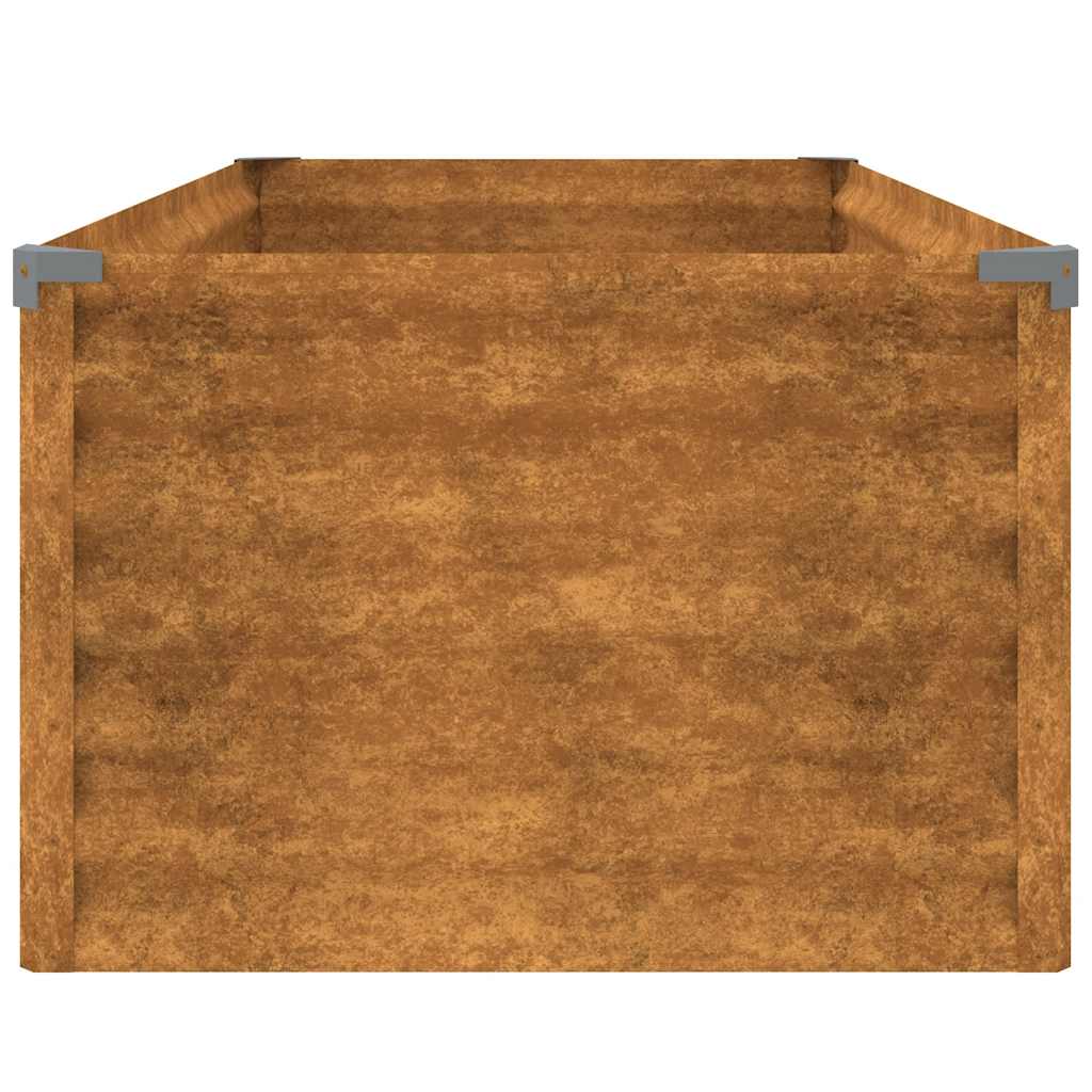 højbed til haven 100x50x36 cm cortenstål