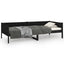 daybed massivt fyrretræ sort 90x190 cm