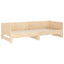 daybed med udtræk 2x(90x190) cm massivt fyrretræ