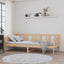 daybed massivt fyrretræ 90x190 cm