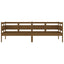 daybed 80x200 cm massivt fyrretræ gyldenbrun