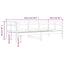 daybed massivt fyrretræ hvid 90x190 cm
