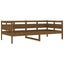 daybed massivt fyrretræ gyldenbrun 90x190 cm