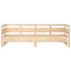 daybed med udtræk 2x(80x200) cm massivt fyrretræ