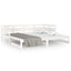 daybed med udtræk 2x(80x200) cm massivt fyrretræ hvid