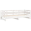 daybed med udtræk 2x(80x200) cm massivt fyrretræ hvid