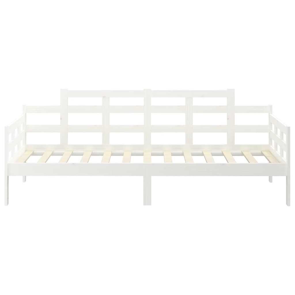 daybed 90x200 cm massivt fyrretræ hvid