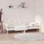 daybed 90x200 cm massivt fyrretræ hvid