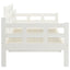 daybed massivt fyrretræ hvid 90x190 cm