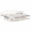 daybed med udtræk 2x(90x200) cm massivt fyrretræ hvid