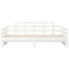daybed med udtræk 2x(90x200) cm massivt fyrretræ hvid