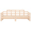 daybed med udtræk 2x(80x200) cm massivt fyrretræ
