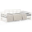 daybed med udtræk 2x(90x190) cm massivt fyrretræ hvid