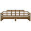 daybed med udtræk 2x(90x190) cm massivt fyrretræ gyldenbrun