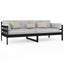 daybed 90x200 cm massivt fyrretræ sort