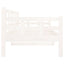 daybed 80x200 cm massivt fyrretræ hvid