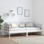 daybed massivt fyrretræ hvid 90x190 cm