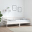 daybed massivt fyrretræ hvid 90x190 cm