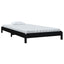 stabelbar seng 80x200 cm massivt fyrretræ sort
